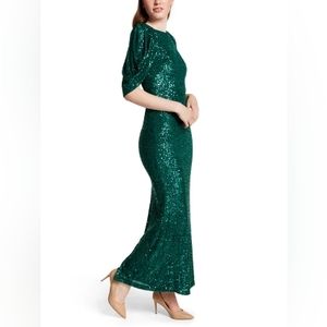 NWT Eliza J Capelet Sequin Gown - Size 8